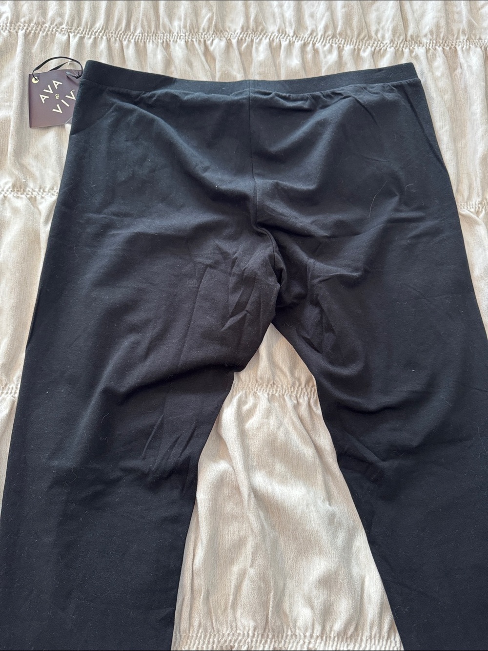 Ava & Viv Black High-Rise Stretch Leggings - Picture 9 of 10
